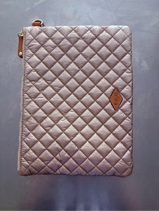 MZ Wallace Other - MZ Wallace Quilted Rose Gold Pouch perfect for laptop 13x10” never used